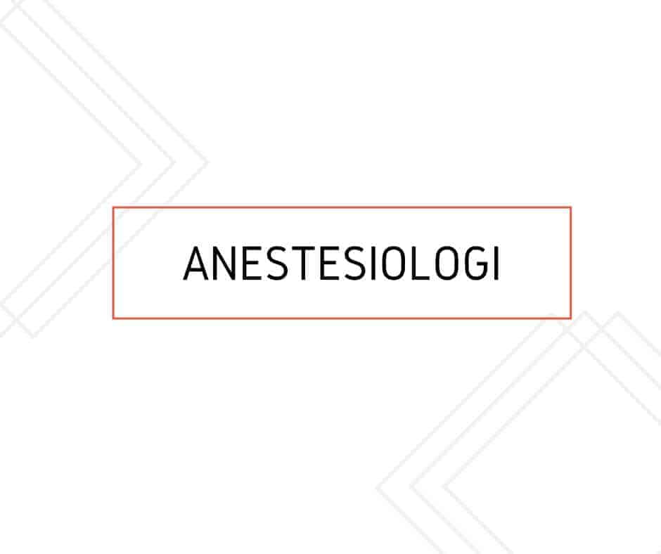 Anestesiologi