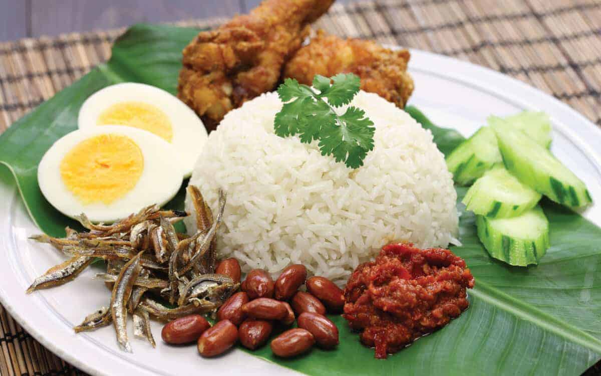 nasi lemak kukus