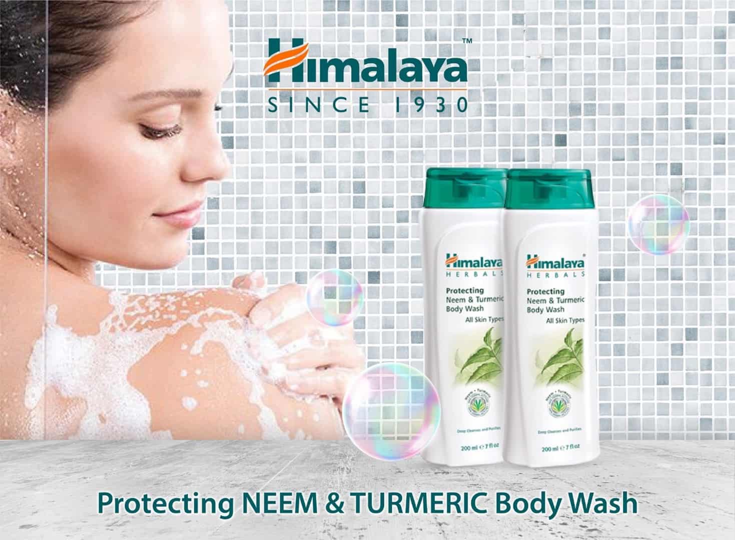 Himalaya Herbals Protecting Neem and Turmeric Body Wash